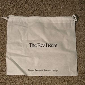 The RealReal White Dust Bag